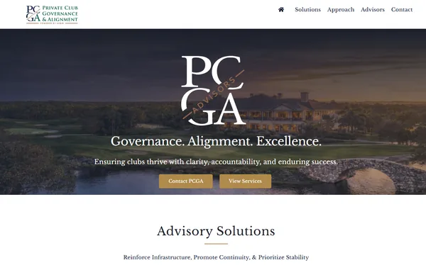 Private Club Governance Advisors advisory website
